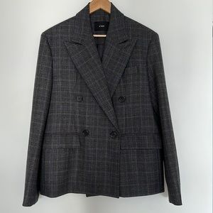 The Frankie Shop C’noir Danae Check Blazer, one size